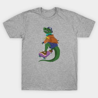 Skateboarder Crocodile T-Shirt